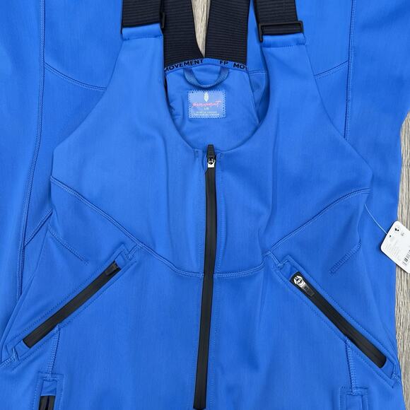 Free People Snow Bib Size Large Womens Blue Movement Powder Vixen Softshell - Picture 9 of 16